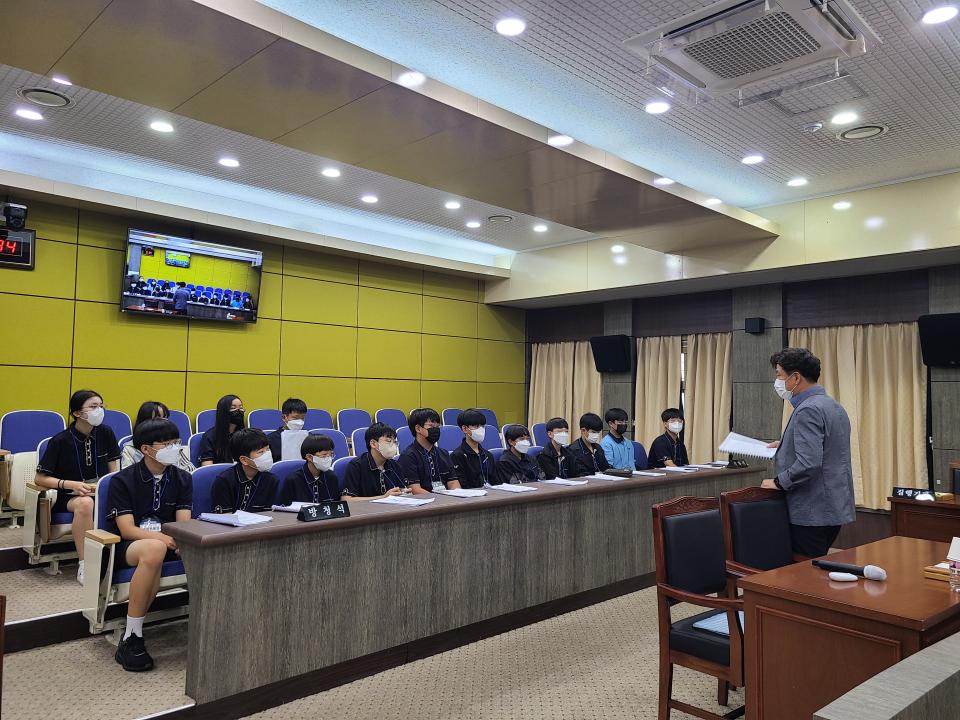 '단양중학교 모의 의정 체험' 게시글의 사진(3) '20220718_093519.jpg'