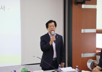 시멘트공장 주변 환경오염조사 매포읍 주민설명회