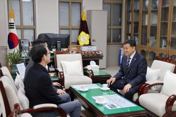 한일시멘트 전임·신임 공장장 면담