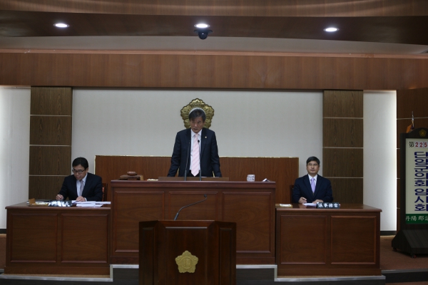 제225회 단양군의회 임시회<주요사업장현지점검특별위원회>