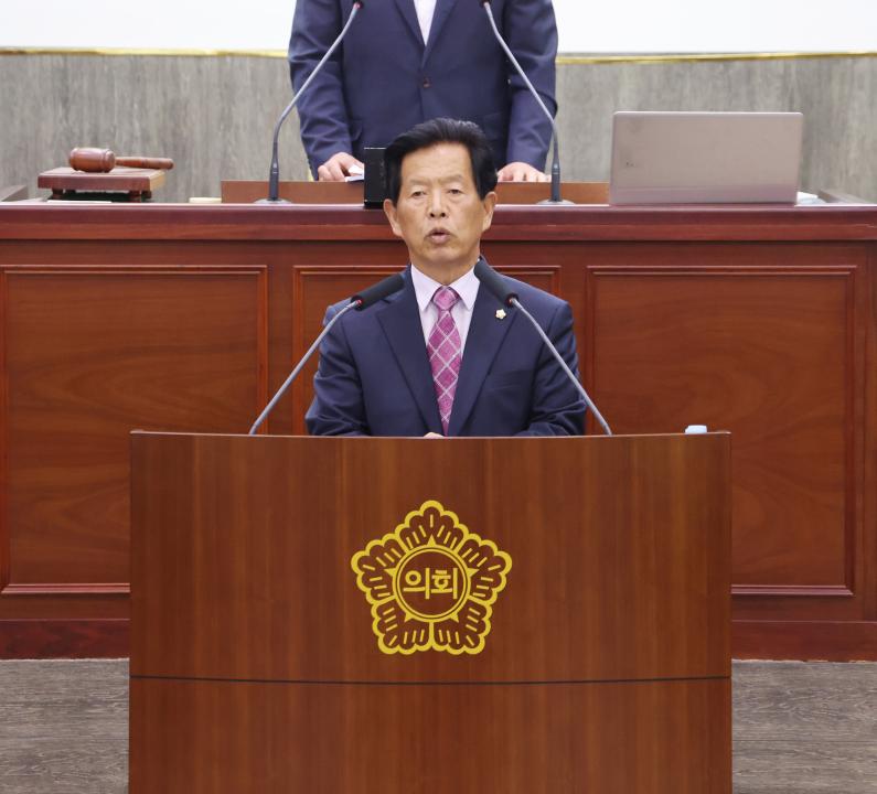 '단양군의회 조성룡 의원, '군민의 발, 단양 시내버스의 불편 해소 방안' 제안' 게시글의 사진(2) '사진대지(조성룡의원 5분 발언).jpg'