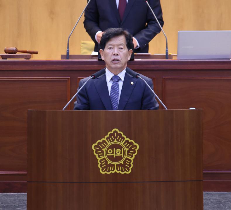 '단양군의회 조성룡 의원, '해외 수학여행 지원 확대를 통한 글로벌 인재 육성' 제안(11. 5.)' 게시글의 사진(2) '5분발언(조성룡의원)1.jpg'