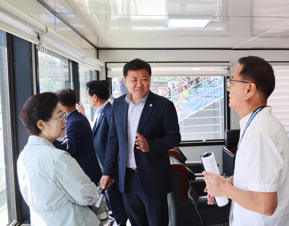 '단양군의회, '제20회 아시아 롤러스케이팅 선수권대회' 단양군 출전 선수 격려' 게시글의 사진(3) '선수단격려2.jpg'